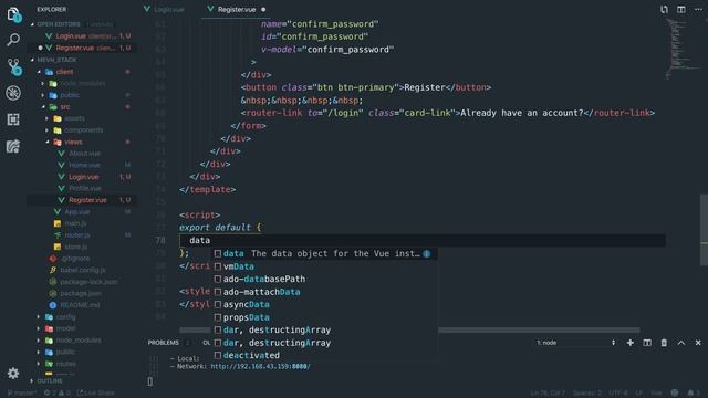 Vue Express MongoDB | Authentication App - Part 2 | Frontend Setup with Vuex and Router смотреть онлайн