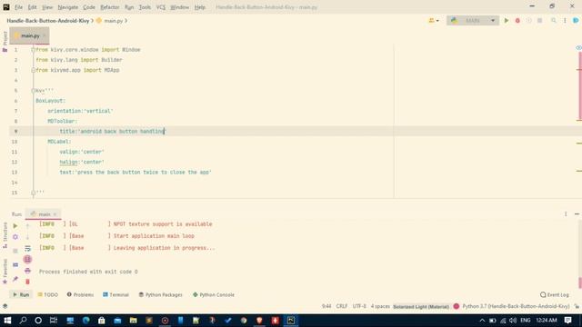 #python #kivy #kivymd Handling android back button in kivy apps смотреть онлайн