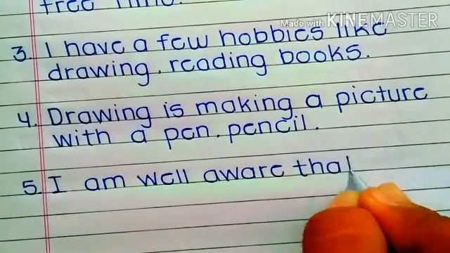 My hobby essay // 10 line on my hobby drawing // Essay writing on my hobby drawing in English смотреть онлайн