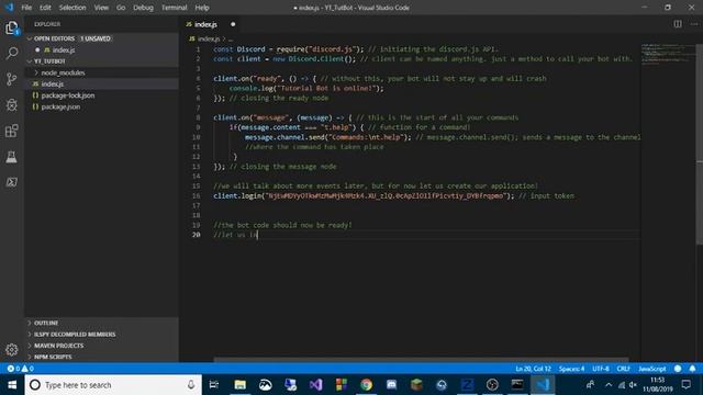 How to code a basic discord bot? | Config and Events | Part 1 смотреть онлайн