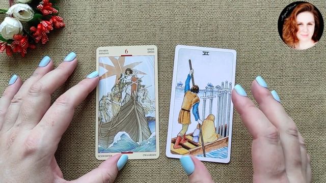 Сравнение Шестёрки Мечей в колодах Уэйта и Святого Грааля смотреть онлайн