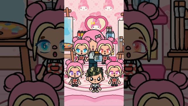 Identical Quadruplets, Different Eyes | Toca Life Story | Toca Julia смотреть онлайн