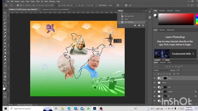 15 August Independence Day Poster Design In Photoshop | Independence Banner Design Tutorial Editing
