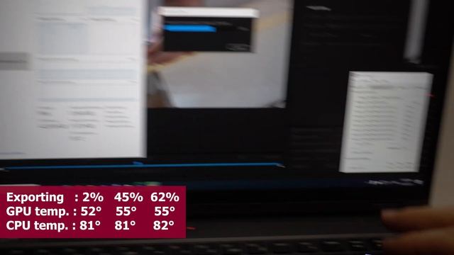 CPU & GPU Temperatures while Exporting a Video (Lenovo Legion 5 Pro laptop) смотреть онлайн