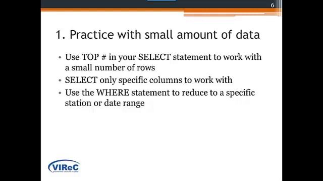 Data Management in SQL: Selected Intermediate SQL Skills смотреть онлайн