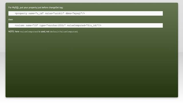 Liquibase - Insert Rows With Uuid