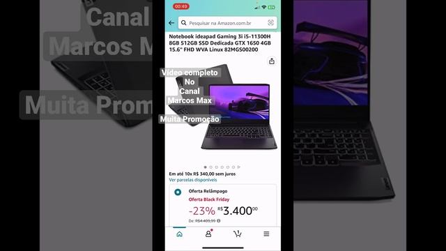 Notebook Gamer da Lenovo por $ 2.998 pelo Amazon смотреть онлайн
