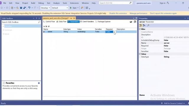 SSIS Parameters and Variables | connection strings and sql command смотреть онлайн