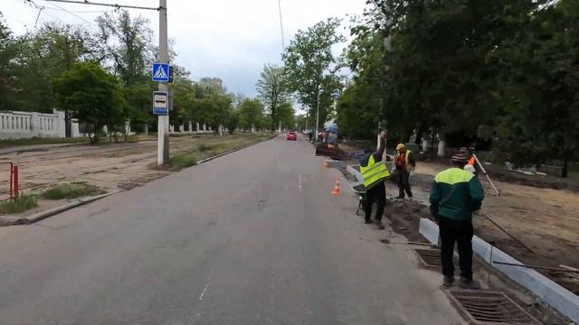 Ул. Академическая. Капитальный ремонт тротуара. смотреть онлайн