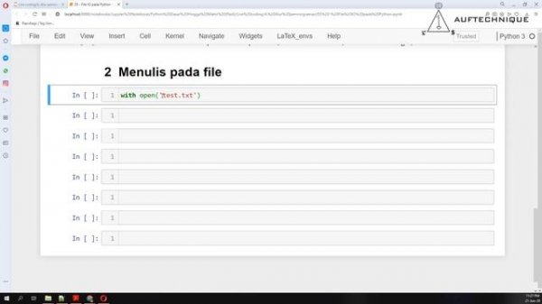 23. [Tutorial Python untuk pemula] Input dan Output file pada Python