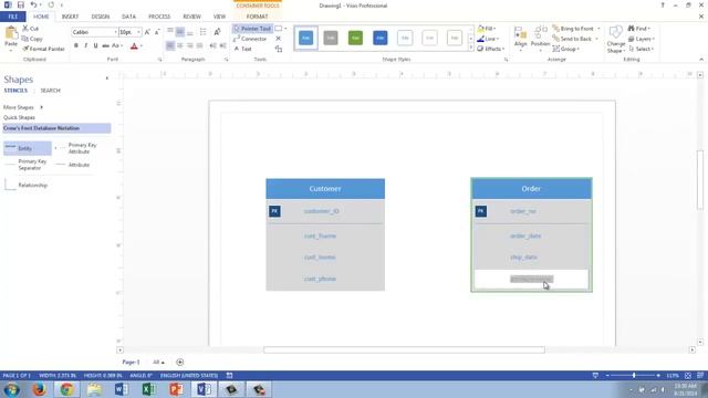 How To Use Visio 2016 For Conceptual Data Modeling And Er Diagram смотреть онлайн