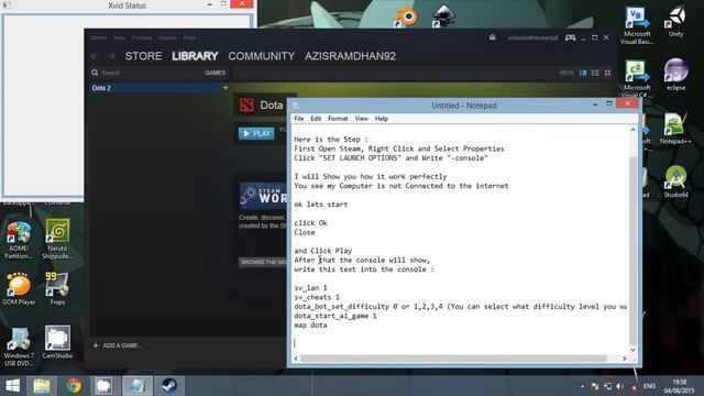 How to Play Dota 2 Offline Mode (Old Version) смотреть онлайн