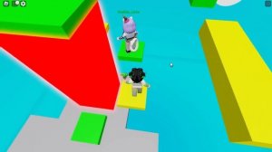 ОББИ НА ДВОИХ, НО МОЙ ЦВЕТ БОЛЬШЕ НЕ ЗЕЛЕНЫЙ! Roblox Teammate Obby