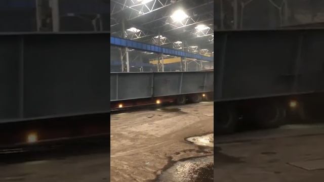 Отгрузка негабаритных металлоконструкций надземного пешеходного перехода г. Симферополь