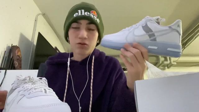 AIR FORCE 1 REACT WHITE ICE QS UNBOXING❄️+MEGA FAIL? смотреть онлайн
