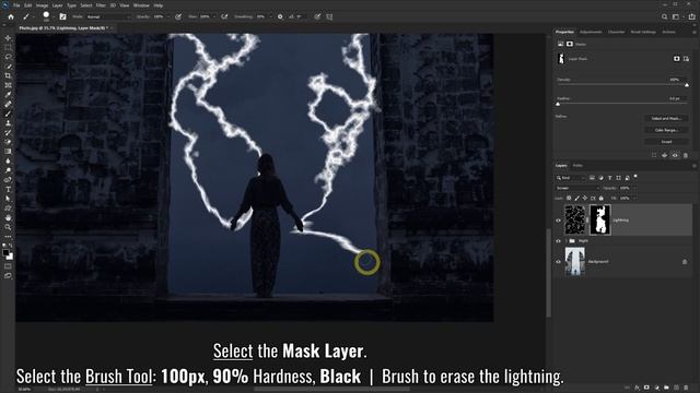 Lightning Effect - Photoshop Manipulation Tutorial