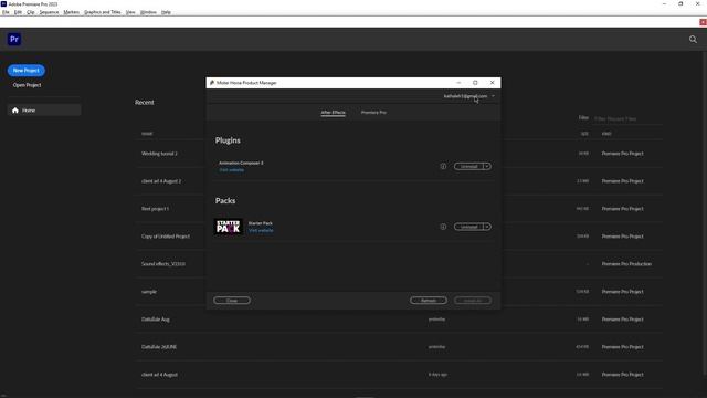 How To Install Premiere Composer Premiere Pro And After Effects 2023 | Mister Horse Plugin Free