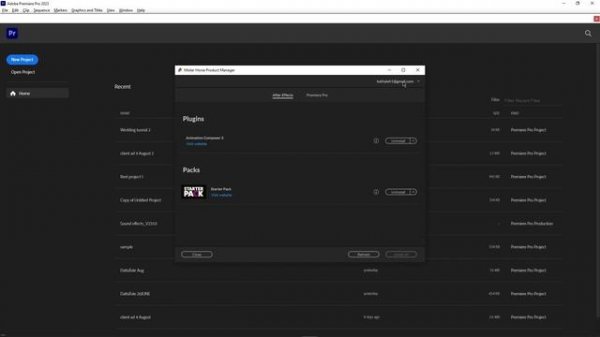 How to install Premiere composer Premiere pro and After effects 2023 | mister horse Plugin free