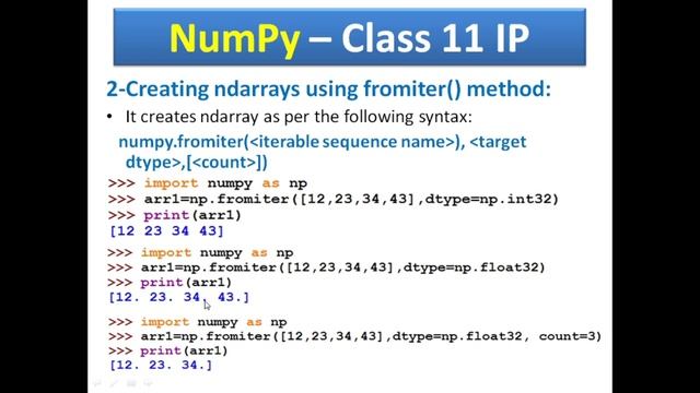 CREATING ONE DIMENSIONAL ARRAY USING NUMPY | ARRAYS IN PYTHON 3.7 | HOW TO CREATE NUMPY ARRAY смотреть онлайн