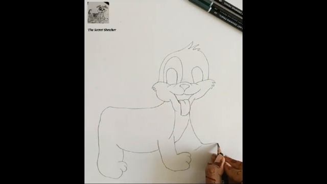 Cute dog baby //How to draw a cute puppy with the help of sketch#TheSecretSketcher смотреть онлайн
