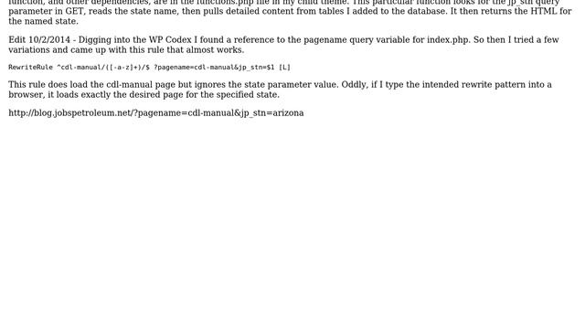 Wordpress: What is wrong with my rewrite rule for a page URL with query parameters and short codes? смотреть онлайн