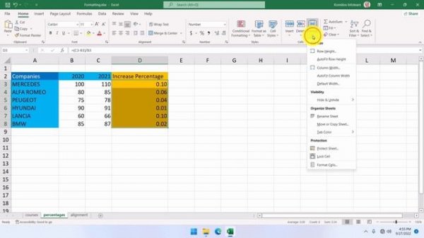 Number Formatting in Microsoft Excel