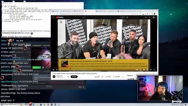 Farha Impresses Destiny In 1v5 Debate Vs Redpill Avengers смотреть онлайн