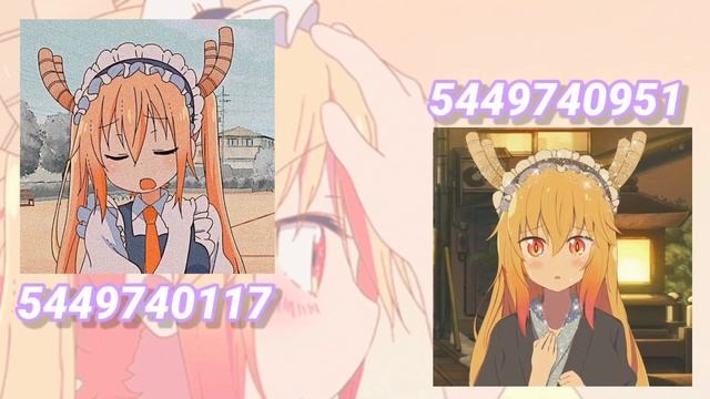 ROBLOX || Bloxburg x Royale High ~ Aesthetic Miss Kobayashi's Dragon Maid Decals Ids смотреть онлайн