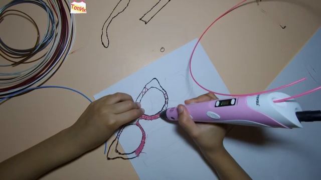 ЧТО СДЕЛАТЬ 3 Д РУЧКОЙ / КАК СДЕЛАТЬ ОЧКИ 3 Д РУЧКОЙ / 3 D РУЧКА смотреть онлайн