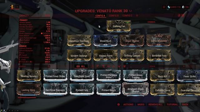 Warframe - Quick Look At: Venato (0 Forma) смотреть онлайн