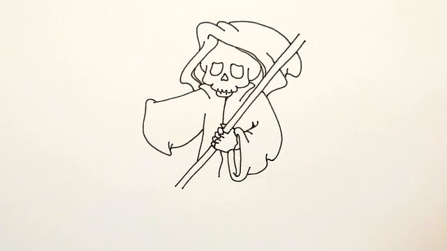 How to Draw Death and Pumpkin for Halloween смотреть онлайн
