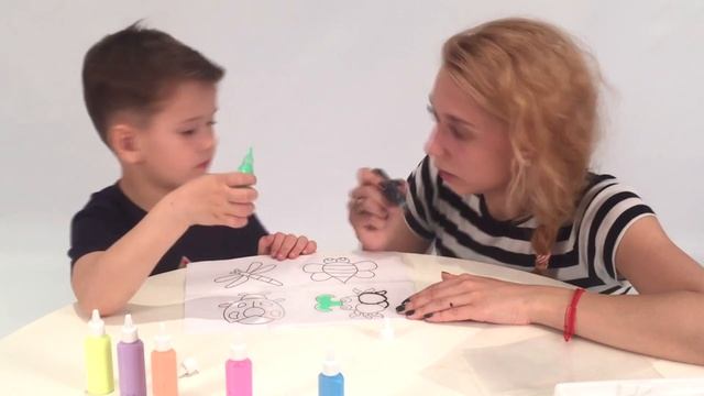 Весёлая Раскраска для детей Учимся Раскрашивать Витражи Fun Learn Drawing and Coloring for kids смотреть онлайн