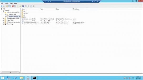 Configuring Active directory Integrated Zone in DNS in Windows Server 2012 R2