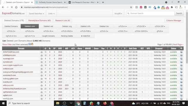 How to select Expired Domain Name and get BACKLINKS from the First Day. смотреть онлайн