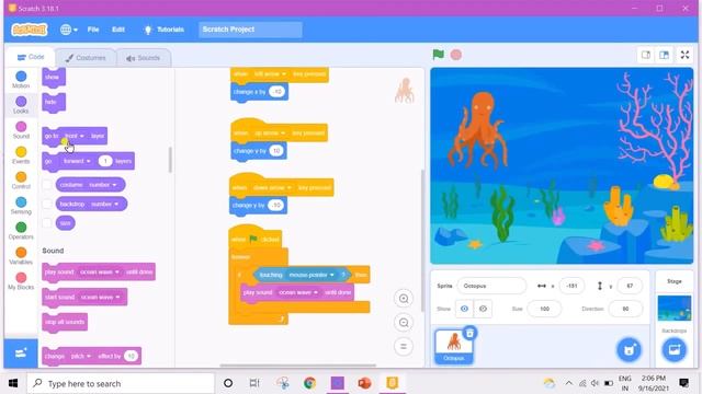 Chasing Game in Scratch ~ Learn Basic Scratch games with Orchids eLearning смотреть онлайн