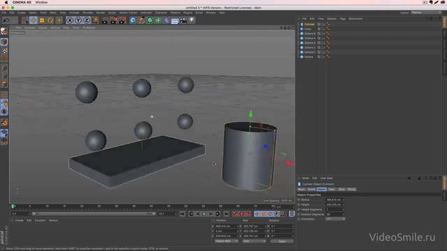 Cinema 4D. Урок №1 - Знакомство с программой и инструментами. (Михаил Бычков, VideoSmile) смотреть онлайн