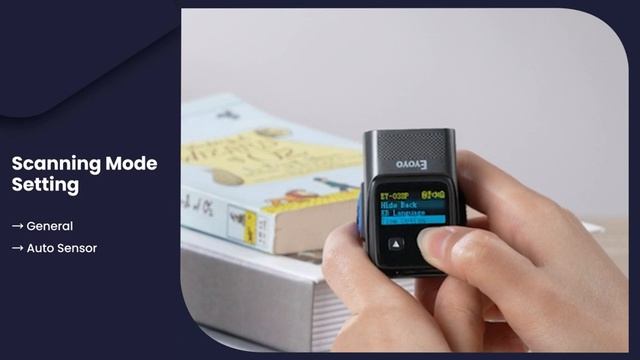 Eyoyo Wearable Ring Barcode Scanner with Display, Mini 2D QR Bluetooth Wireless Finger Bar Code смотреть онлайн