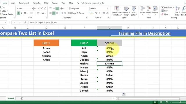 Compare Two Lists to Highlight Matched Records || How to compare two lists in Excel ||?? смотреть онлайн