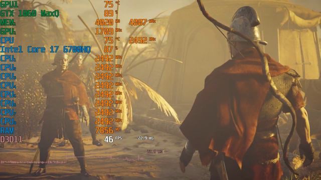 Assassin's Creed Origins |TEST: GTX1060 maxq, i7 6700hq, SSD 256, 16gb ddr4 | MSI GS 73VR 6RF смотреть онлайн