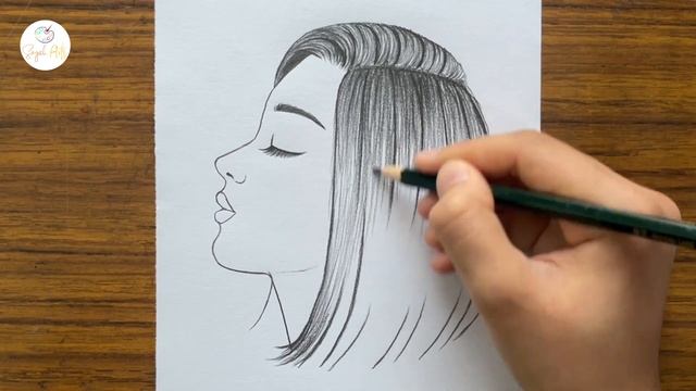 How to draw a girl with butterfly || Pencil Sketch for beginner || Easy drawings for beginners смотреть онлайн