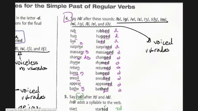 Simple past, Spelling and pronunciation rules смотреть онлайн
