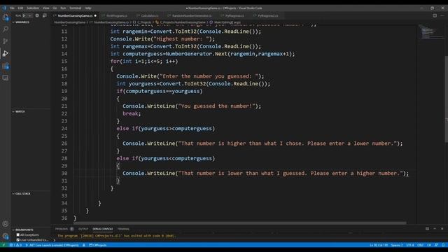 How To Create A Number Guessing Game In C# смотреть онлайн