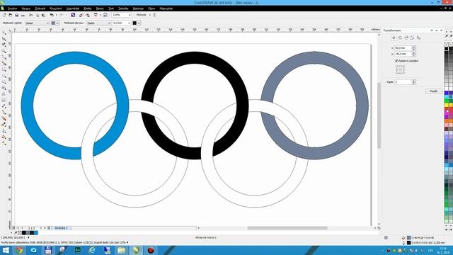 Olympijské kruhy v CorelDraw X6 CZ смотреть онлайн
