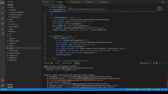 Full Stack Blockchain/Web3 Development | Writing Frontend Code | To-do-list Application | | Part 5 смотреть онлайн