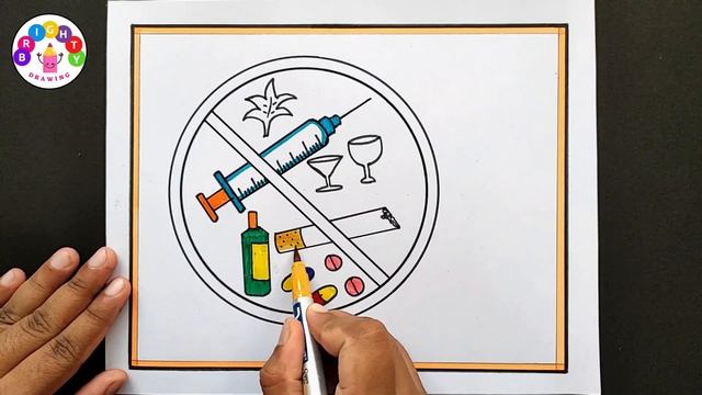 International Day Against Drug Abuse Drawing | Easy Drug Abuse Awarenes Drawing | Drug Abuse Drawin смотреть онлайн