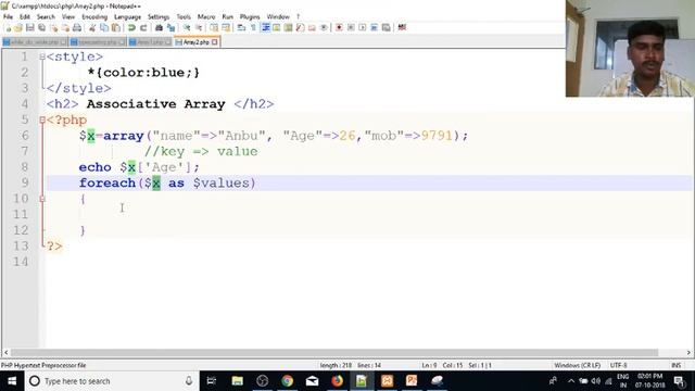 PHP in Tamil | By Guhan Ganesan | Associative array Part 22 | PHP Training in Chennai | Payilagam смотреть онлайн