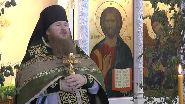 Проповедь игумена Варфоломея в престольный праздник храма Сошествия Святого Духа смотреть онлайн