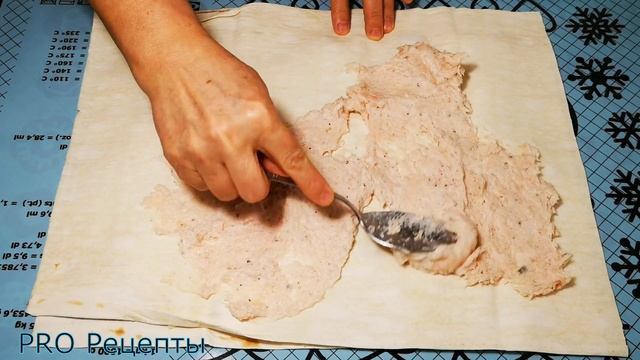 Мясной рулет из лаваша за 5 минут