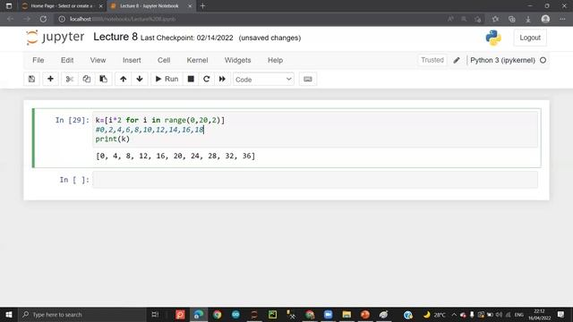 Python Language #8 Part 2: List using for loop смотреть онлайн