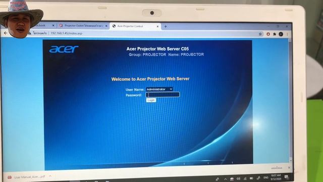 แนะนำการเชื่อมต่อผ่านสาย LAN กับโปรเจคเตอร์ Acer P5530และP5330W ทั้งLAN ControlและLAN Display